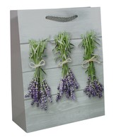 Taška dárková levandule 26x10x32 cm