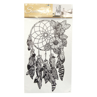 Samolepky na zeď mandala lapač snů s glitry 60x32