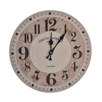 Hodiny nástěnné dřevo Antigue pr. 34 cm