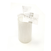 Svíčka clasic bílá válec 5x10 cm