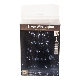 LED světýlka bílá kaskáda 80 LED