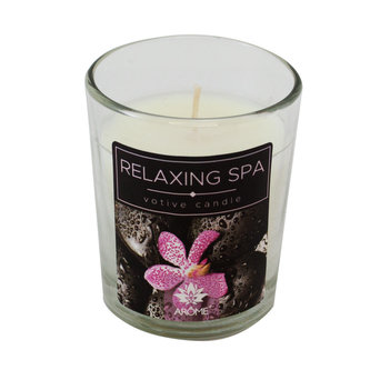 Svíčka sklo VOTIV Relaxing spa 60 g 6x6x7 cm