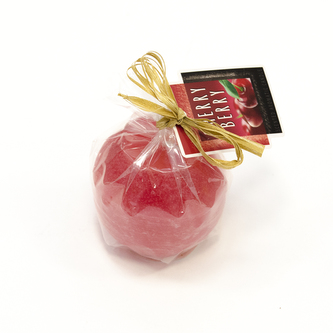 Svíčka rustic s vůní višeň koule pr. 6 cm