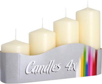 Svíčka adv. postupka krémová 4 ks