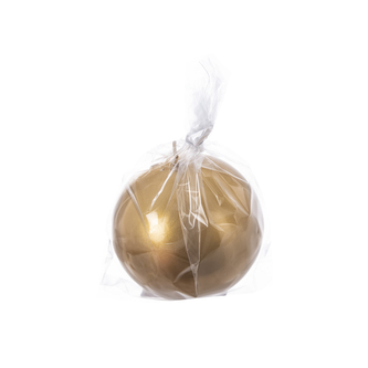 Svíčka koule lesk zlatá 90 g pr. 6 cm
