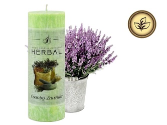Svíčka herbal venkovská levandule 360g/52h 16x5 cm