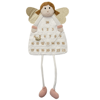Kalendář adventní textil anděl 120 cm