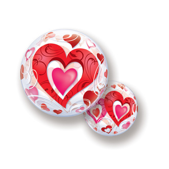 Balónek latex srdce