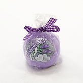 Svíčka lavender kiss fialová koule 80 g pr. 6 cm