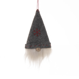 Skřítek filc šedý 8x2x21 cm