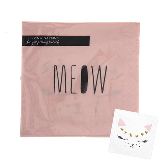 Papírové ubrousky kočička 20 ks