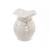 Aromalampa ker. motýlci bílá 11x11x14 cm