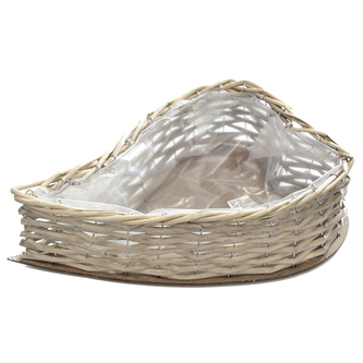 Květináč srdce ratan velký 31x40x46 cm