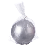 Svíčka koule lesk stříbrná 410 g pr. 10 cm