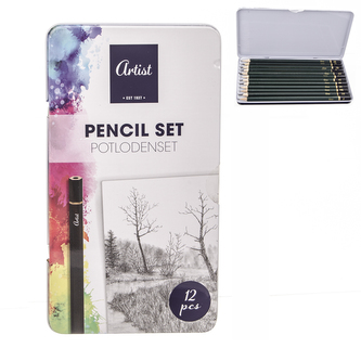 Tuha grafitová sada 12 ks 19 cm