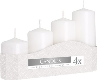 Svíčka adv. postupka bílá 4 ks