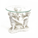 Aromalampa ker./sklo andělé 12x12x11 cm