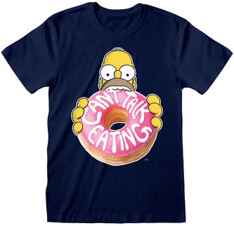 Pánské tričko The Simpsons|Simpsonovi: Donut (S) navy bavlna