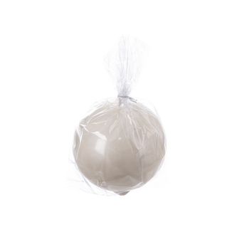 Svíčka koule lesk krémová 90 g pr. 6 cm