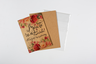 Přání+obálka ,,MAMINKO,, 11x15 cm