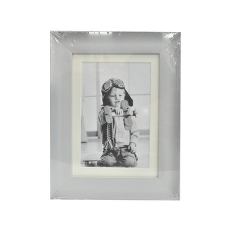 Fotorámeček dřevo šedý 18x23 cm