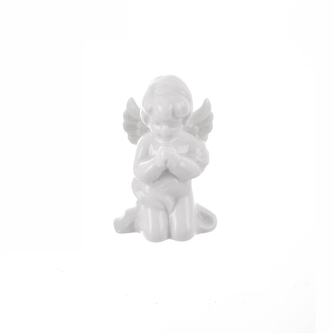 Anděl ker. bílý 4x4x6 cm