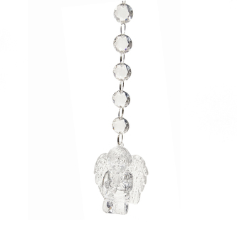 Anděl akryl závěsný 6x4x20 cm