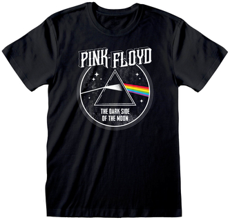 Pánské tričko Pink Floyd: Dark Side of the Moon Retro (L) černá bavlna