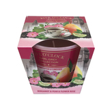 Svíčka sklo s vůní Bergamot/Pear/Flower Rose 115 g
