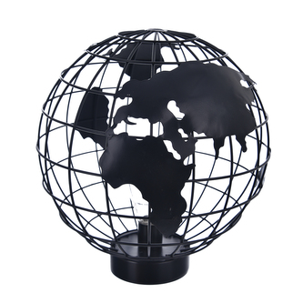 Globus kov černý LED pr. 27 cm