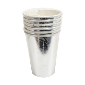 Kelímek papír stříbrný 6 ks 220 ml
