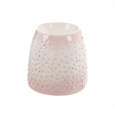 Aromalampa ker. srdce růžová/bílá 13x13x13 cm