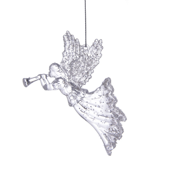 Anděl akryl závěsný 9x2x18 cm