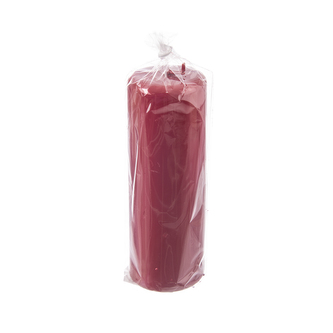 Svíčka válec lesk červená 280 g 6x12 cm