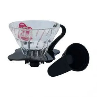 Dripper Hario V60 skleněný černý (VDG-01B)