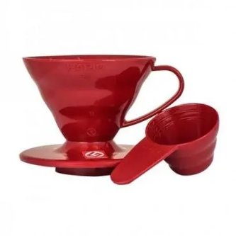 Dripper Hario V60 plastový červený (VD-01R)