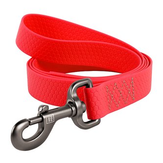 Vodítko voděodolné Waudog Collartex červené (183cm/1,5cm)