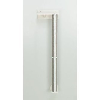 Lezecký set na stěnu 1, 2 x sisal sloupek, 35 x 150 x 25 cm, bílá/šedá