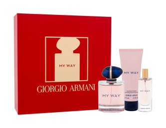 Armani My Way Dárková sada Parfémová voda 90 ml, miniaturka Parfémová voda 15 ml a tělové mléko 75 ml