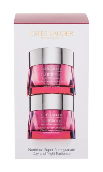 Estée Lauder Nutritious denní pleťový krém Nutritious Super-Pomegranate Radiant Energy Moisture Creme 50 ml + noční pleťový krém Nutritious Super-Pomegranate Radiant Energy Night Creme 50 ml