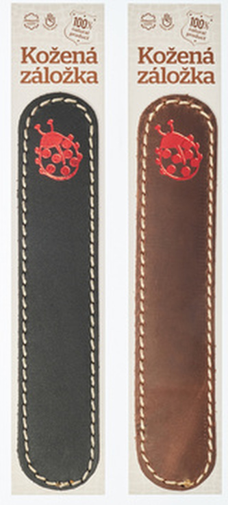 Kožená záložka do knihy Beruška