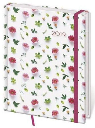 Diář denní B6 Vario Flower