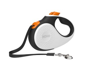 Reedog Senza Premium samonavíjecí vodítko S 15kg / 5m páska / bílé s oranžovou