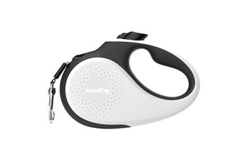 Reedog Senza Premium samonavíjecí vodítko L  50kg / 5m páska / bílé