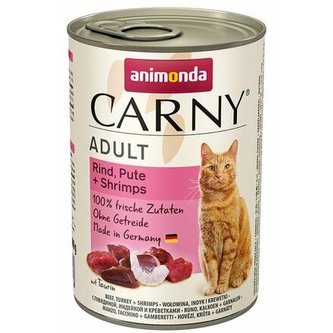 ANIMONDA konzerva CARNY Adult - hovězí, krůta, krevety 400g