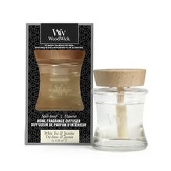 WoodWick White Tea & Jasmine aroma difuzér 148ml s víčkem proti vylití
