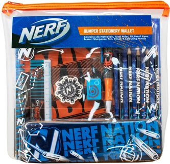 Set 8 školních pomůcek Nerf: Bumber
