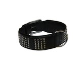 Nobby Vinto kožený obojek 55cm / 35mm černá