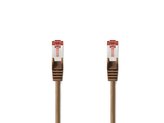 Kabel UTP 1x RJ45 - 1x RJ45 Cat6 5m BROWN NEDIS CCGP85221BN50