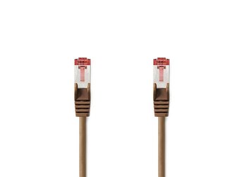 Kabel UTP 1x RJ45 - 1x RJ45 Cat6 5m BROWN NEDIS CCGP85221BN50